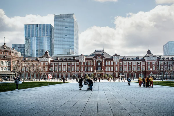 Tokyo station i tokyo, japan. — Stockfoto