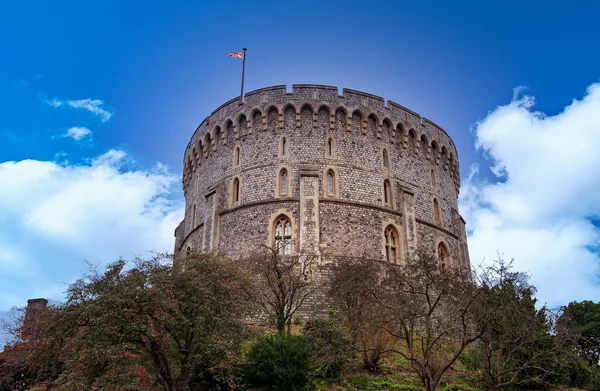 Windsor England Aralık 2014 Ortaçağ Windsor Kalesi Nin Mimari Parçaları — Stok fotoğraf