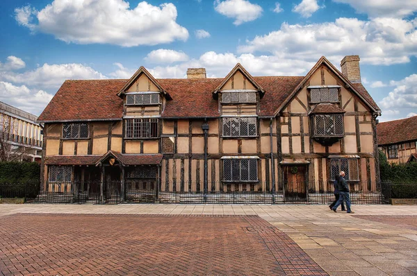 Startford Avon Reino Unido Diciembre 2014 Classic Shakespeare Birthplace Restored — Foto de Stock
