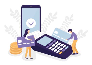 pos terminal, insanlar, mobil, madeni para kavramı