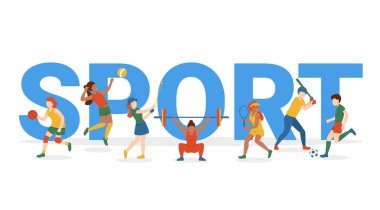 spor büyük harfler, insanlar konsept
