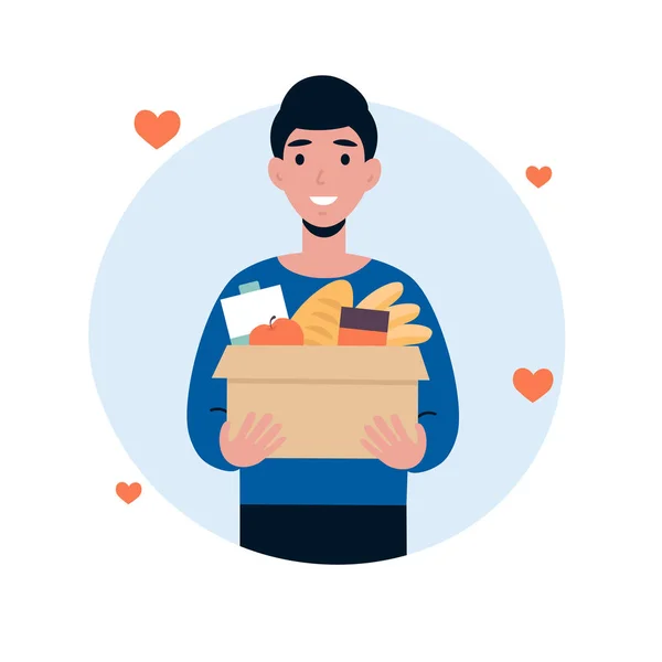 Kutu izole edilmiş bir gönüllü.