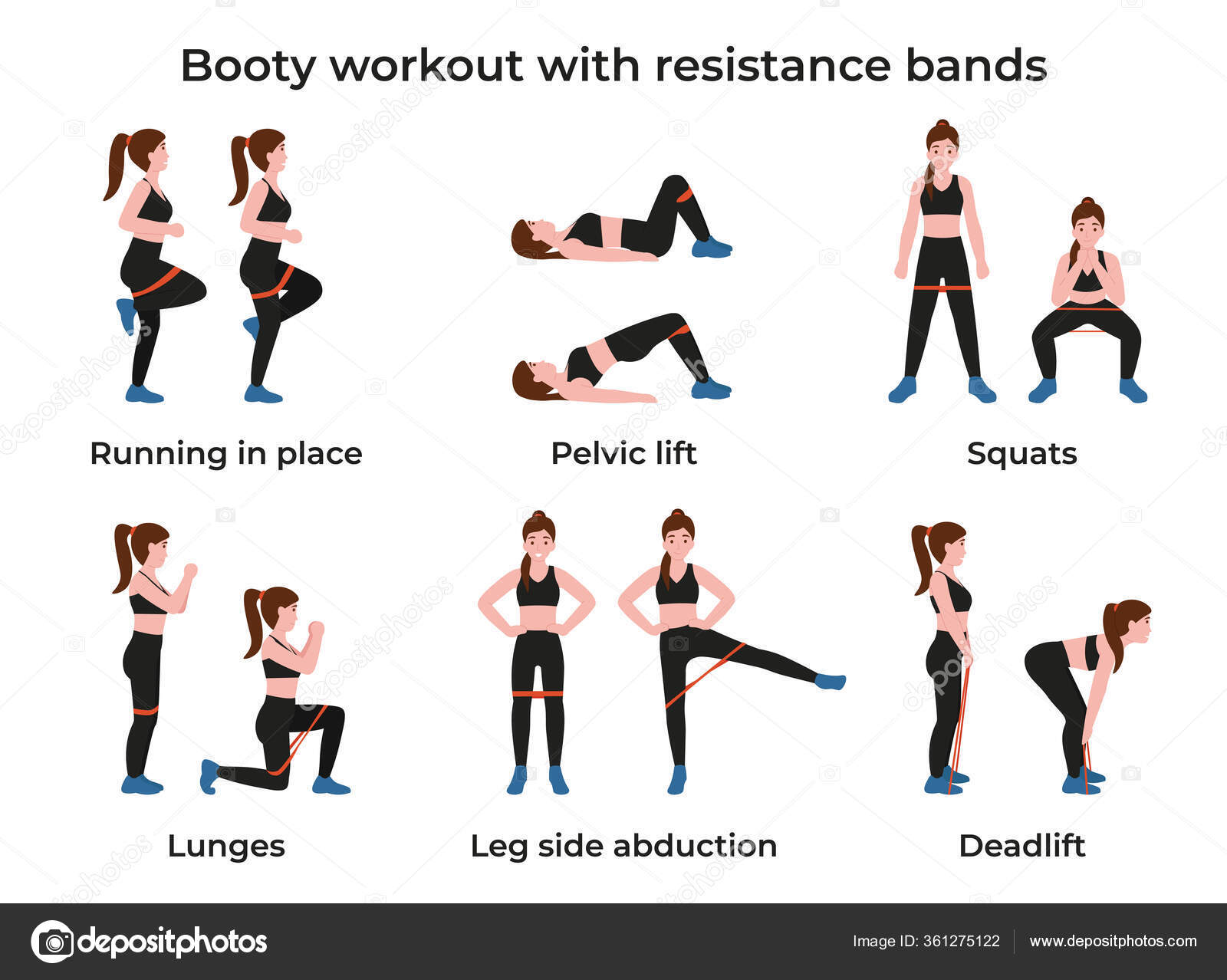 Entrenamiento de resistencia imágenes de stock de arte vectorial |  Depositphotos