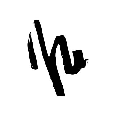 Beyaz arkaplanda okunamayan yazı tipi imzası metni