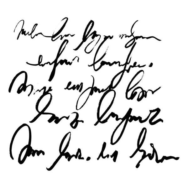 Нечитаемый текст подписи шрифта на белом фоне — стоковый вектор