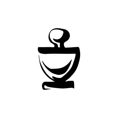 Beyaz arka planda parfüm şişesi taslağı