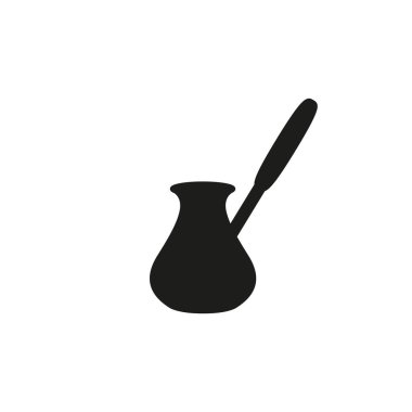 Beyaz arkaplanda koyu kahve ikonu