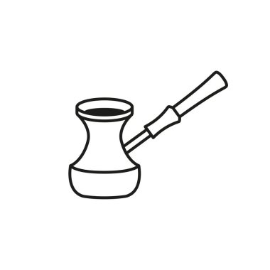 Beyaz arkaplanda koyu kahve ikonu