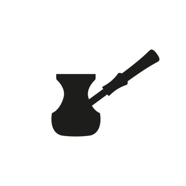 Beyaz arkaplanda koyu kahve ikonu