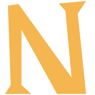 beyaz arkaplanda karikatür harfi izole edildi 