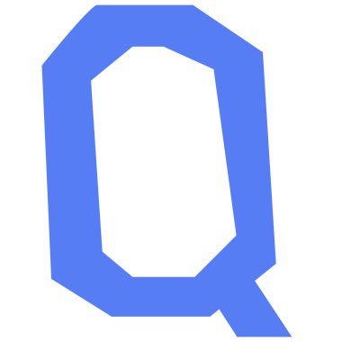 beyaz arkaplanda karikatür harfi izole edildi 