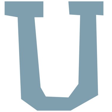 beyaz arkaplanda karikatür harfi izole edildi 