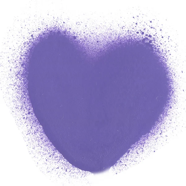 Aquarela Símbolo Violeta Isolado Fundo Branco — Fotografia de Stock