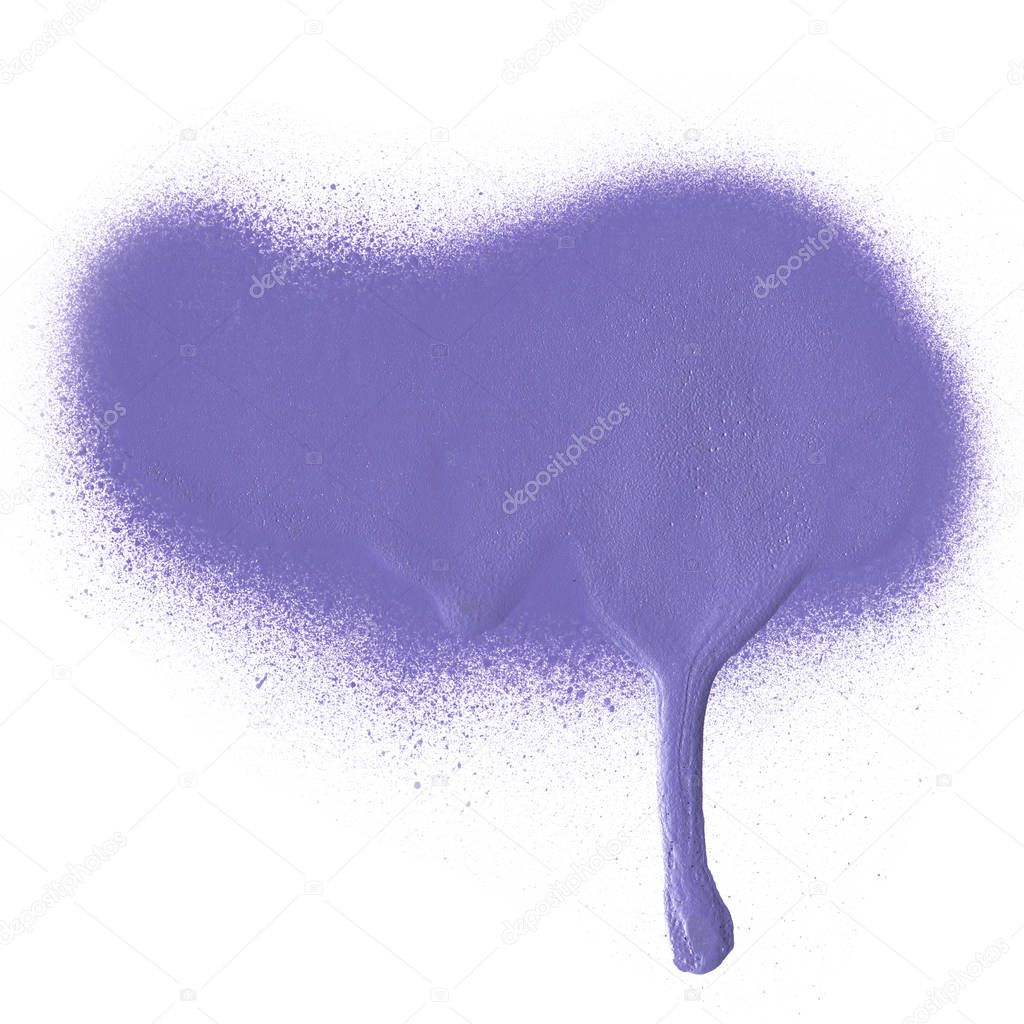 watercolor violet symbol isolated on white background 