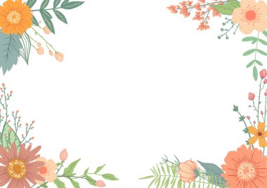 Sevgililer Günü Klipsli sanat ve bayram kartpostalları için illüstrasyon. İzole edilmiş beyaz arkaplanda elle boyanmış resimler