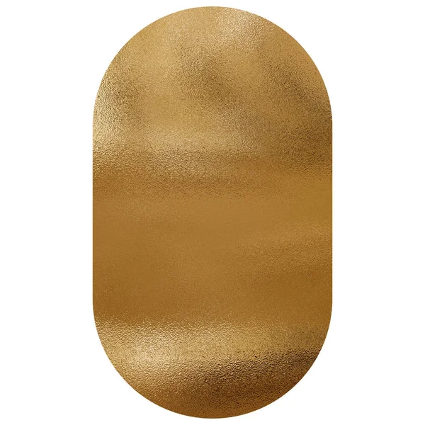 Guld Metallic Folie Form Och Textur För Inredning Den Vita — Stockfoto