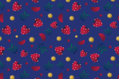 Grafiksel, parlak, düz stil deseni. İzole arkaplanda modaya uygun şekiller ve elementler.