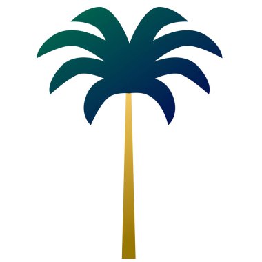 Clipart ve dekor için parlak eğimli düz öge