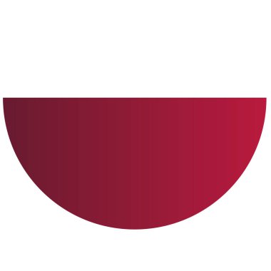 Clipart ve dekor için parlak eğimli düz öge