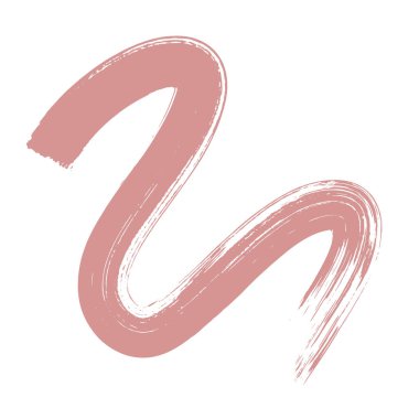 pembe fırça darbesi beyaz arkaplanda izole