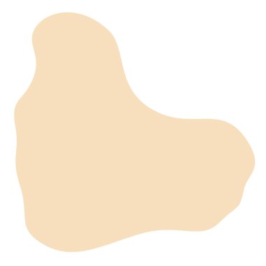 beyaz arkaplanda izole edilmiş bej boya lekesi