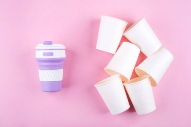 Tekrar kullanılabilir kahve fincanı tek kullanımlık fincanlara karşı..