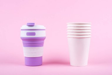 Tekrar kullanılabilir kahve fincanı tek kullanımlık fincanlara karşı..