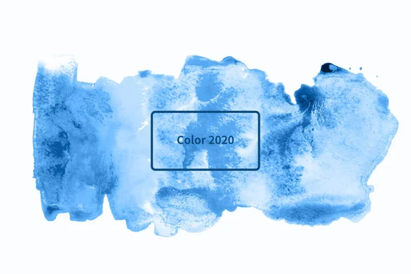 Абстрактный акварельный фон с синими пятнами . — стоковое фото