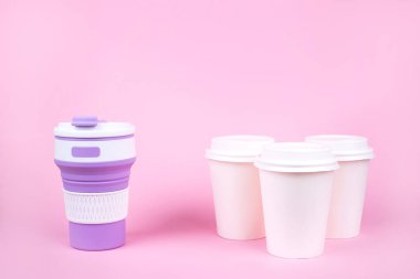 Tekrar kullanılabilir kahve fincanı tek kullanımlık fincanlara karşı..