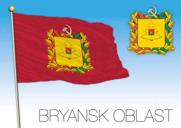 BRYANSK oblast flag, Rússia —  Vetores de Stock