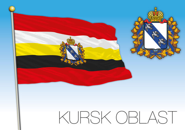 Kursk oblast flag, Russia