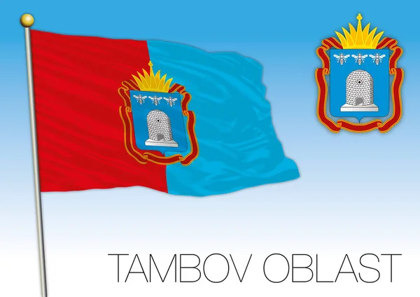 Flaga obwód Tambow, Rosja — Wektor stockowy