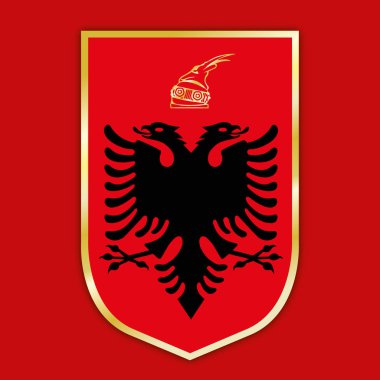 Abania ceket kol ve bayrak