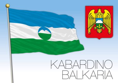 Kabardey-çatışmalar işgalciler Cumhuriyeti bayrağı, Russian Federation, Rusya Federasyonu
