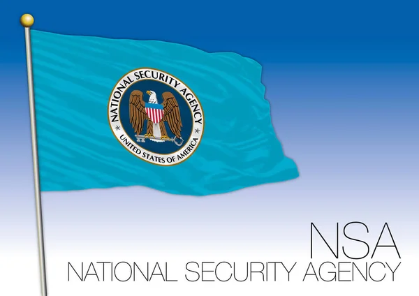 De vlag van de NSA National Security Agency, Verenigde Staten — Stockvector