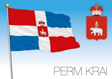 Perm Krayı bayrak, Russian Federation, Rusya Federasyonu