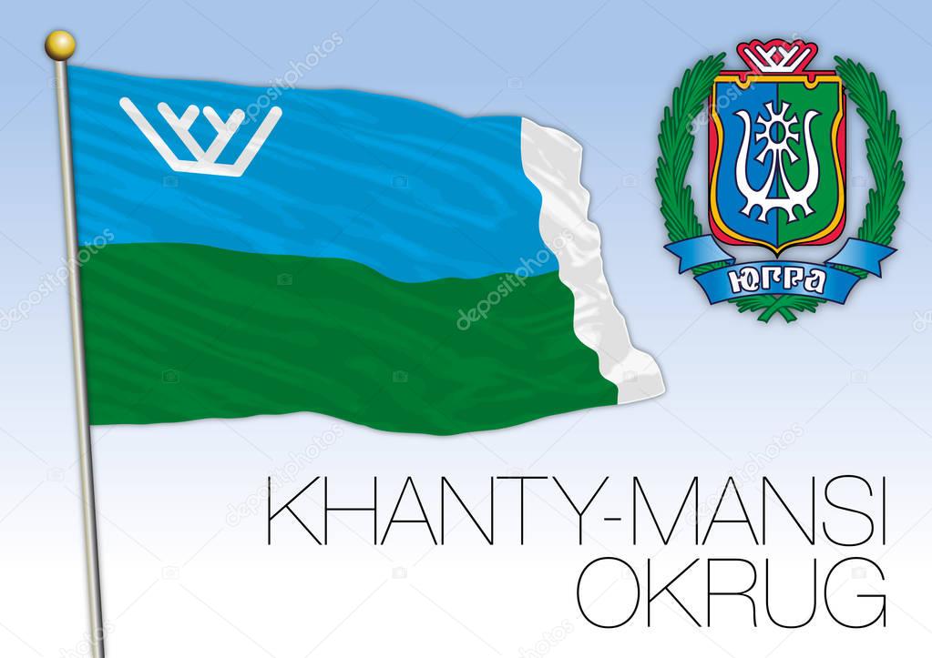 Khanty Mansi Orkut flag, Russian Federation, Russia