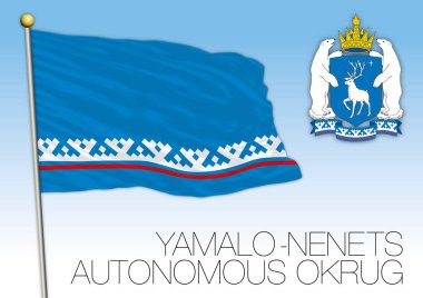 Nenetsçe Özerk Okrugu bayrak, Russian Federation, Rusya Federasyonu