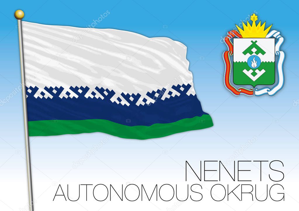 Nenets Autonomous Okrug flag, Russian Federation, Russia