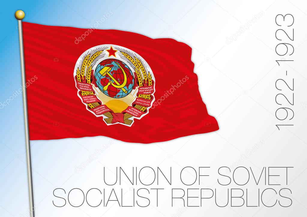 Soviet Union historical flag, Russia 1922-1923