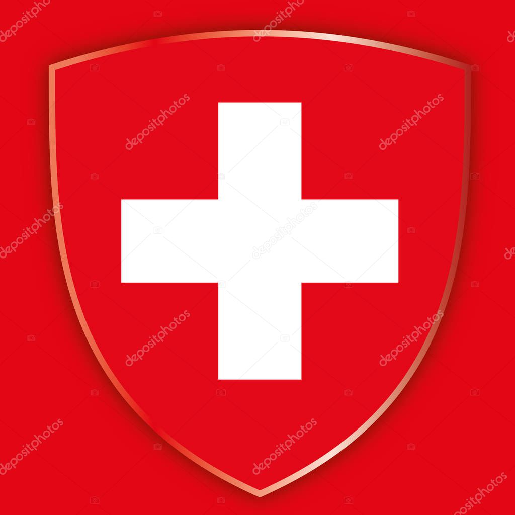 Switzerland seal and symbol