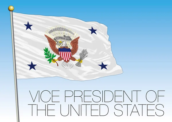 USA, bandiera del Vicepresidente — Vettoriale Stock