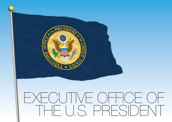 EUA, bandeira do Gabinete Executivo do Presidente dos EUA — Vetor de Stock