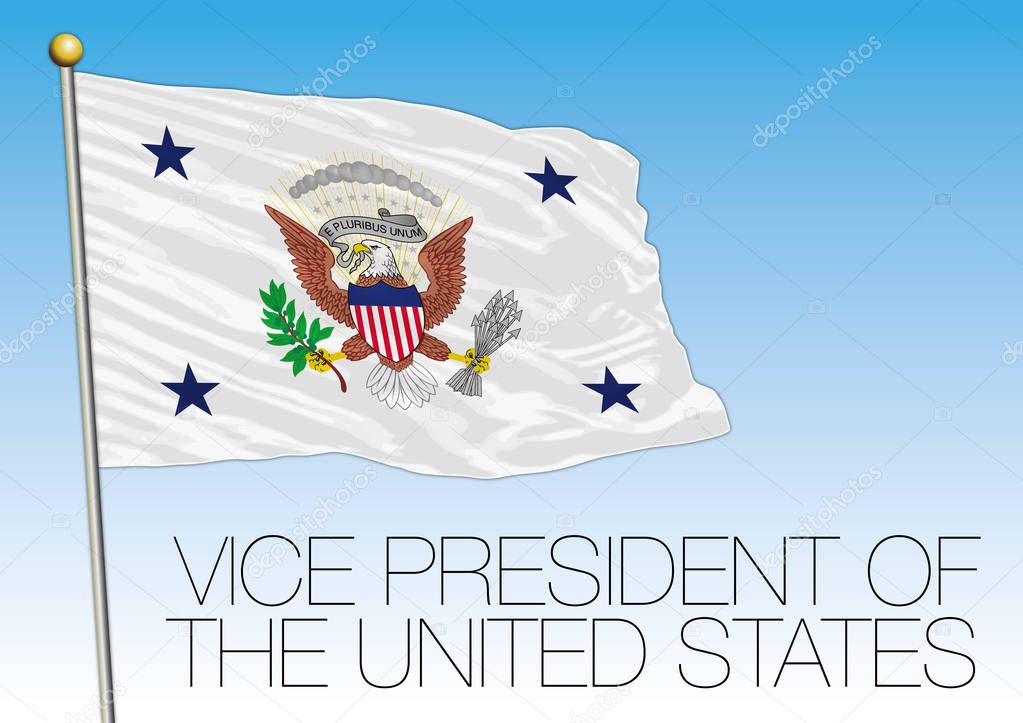 USA, flag of the Vice President