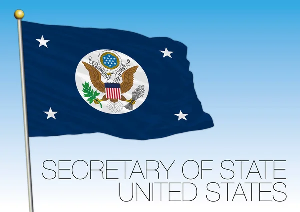 USA, Secretary of State flagga — Stock vektor