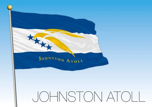 Johnston-Atoll Flagge — Stockvektor