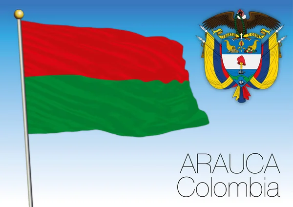 Bandera regional Arauca, Colombia — Vector de stock