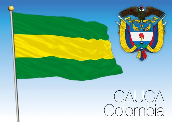 Cauca regional flag, Colombia — Stock Vector