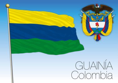 Guainia regional flag, Colombia clipart