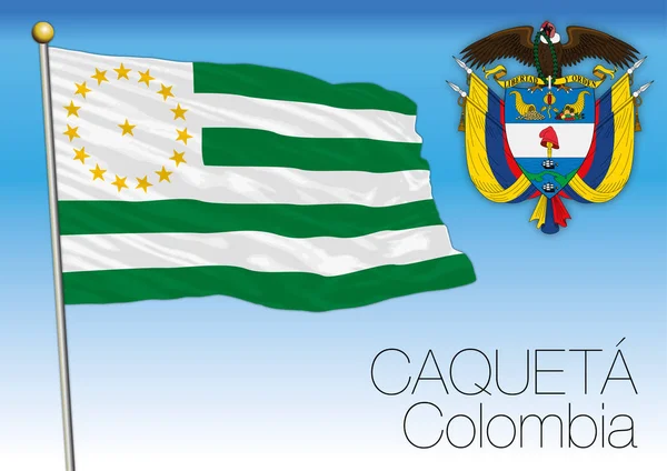 Chaqueta Regionalflagge, Kolumbien — Stockvektor
